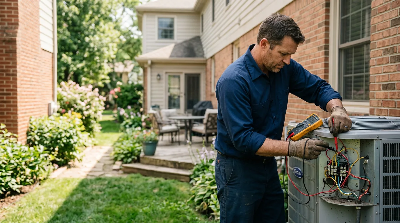 HVAC technician working near Davis Creek, CA